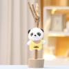 Cute Keychain Panda Cartoon Girl Backpack Decoration Hanging Plush Gift Doll