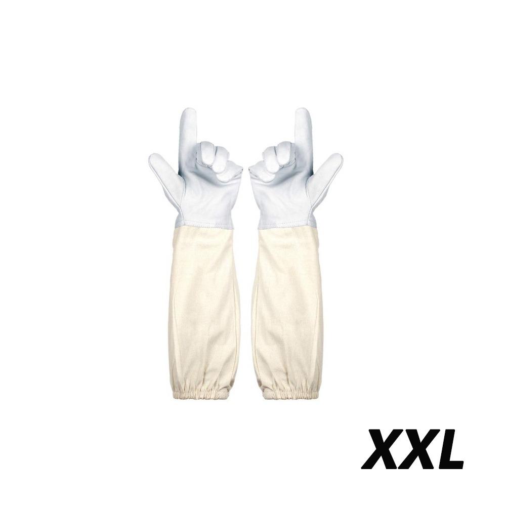 1 Pair Safe Professional Beekeeping Gloves Anti-bee Anti-sting Canvas Sheepskin Gloves Apiculture Beekeeper Beekeeping Tools