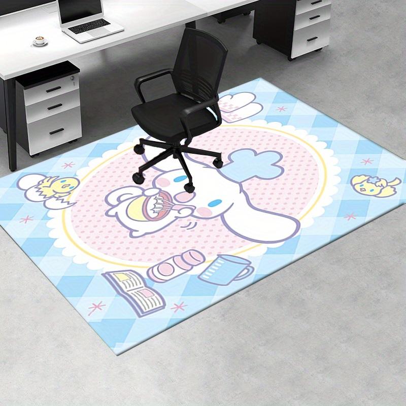 Office Rug Sanrio, Cinnamoroll Anti-Slip Rug, Machine Washable for Living Room, Bedroom, Office, Multiple Sizes, Bedroom Mat, Decorative Mat, Durable