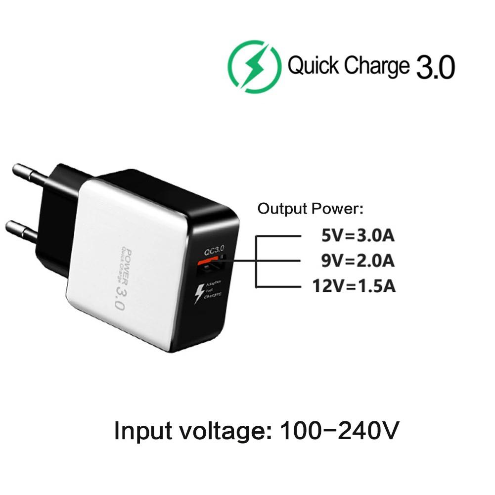 Încărcător rapid 5V 3A USB încărcător QC 3.0 4.0 adaptor de încărcare rapidă de perete încărcător universal de telefon mobil pentru iPhone Samsung Xiaomi