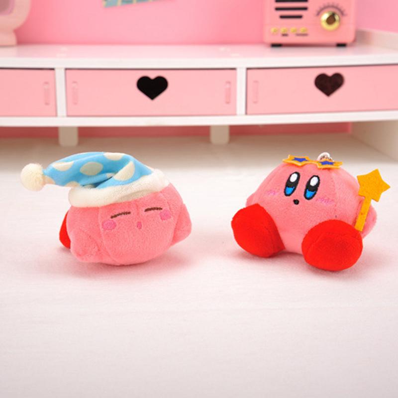 

1шт Симпатичные Ins Star Kirby Плюшевая кукла Брелоки Кукла Кулон Подарок для девочек