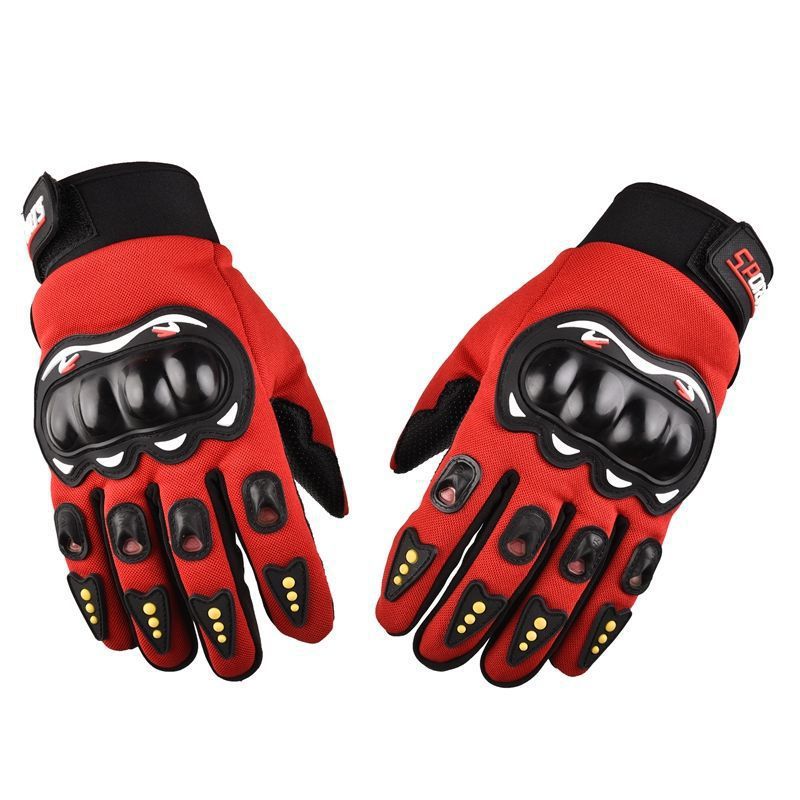 Motorcycle and locomotive protection full finger gloves male protective rider long finger outdoor sports breathable half finger men four seasons
