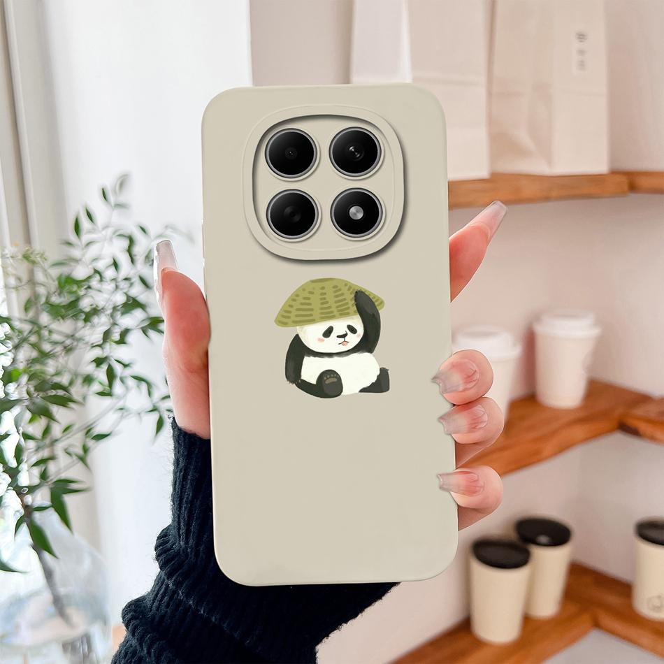 Cartoon Dinosaur Case For Poco M8 Pro 5G Back Cover For Poco M 8 Camera Lens Protection Soft Liquid Silicone Phone Protectors