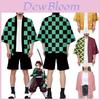 Exquisite Anime Demon Slayer Kimetsu No Yaiba Kamado Nezuko Cosplay Loose Haori Coat Tops For Halloween
