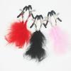 fancy Feather Nipple Clamps Tickle tease sensitive nipples with adjustable clamps cosplay game sex toys for couples