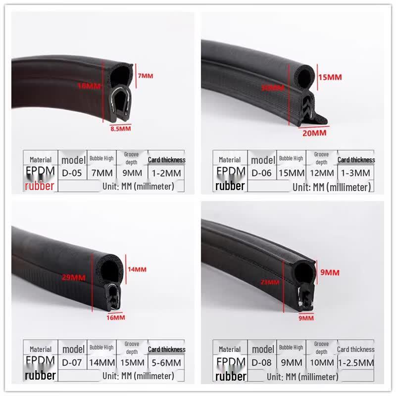 U-Channel Silicone Rubber Edge Trim Seal