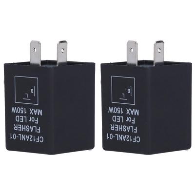 2 gab. LED mirgošanas relejs 2?Tapu elektroniskais relejs normāli atvērts Automašīnas pagrieziena signāla lampa DC12V