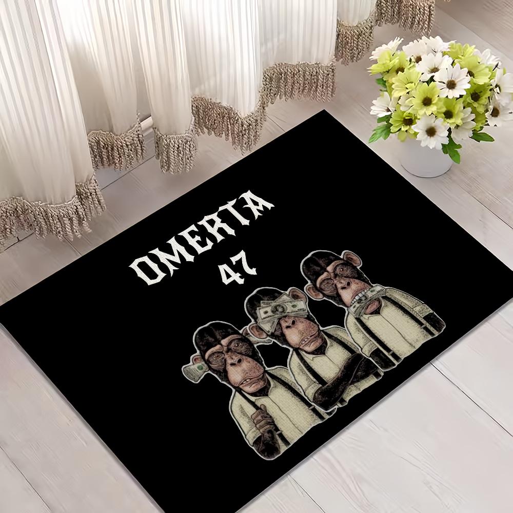 

Door Mat Welcome Entrance Balcony Cool Bathroom Floor O-Omerta Non-slip Rug Bedroom Carpet Home Fashion Decoration 60*90cm