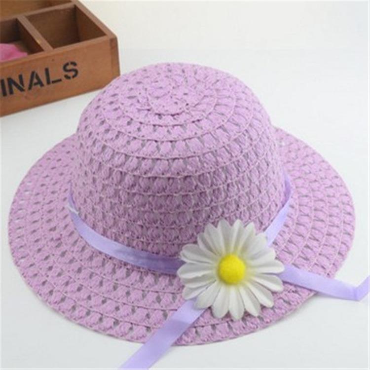 Kids' Straw Sun Hat for Beach and Outdoor Play