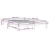 Solid Wood Bed White 140 X 200 Cm Pine