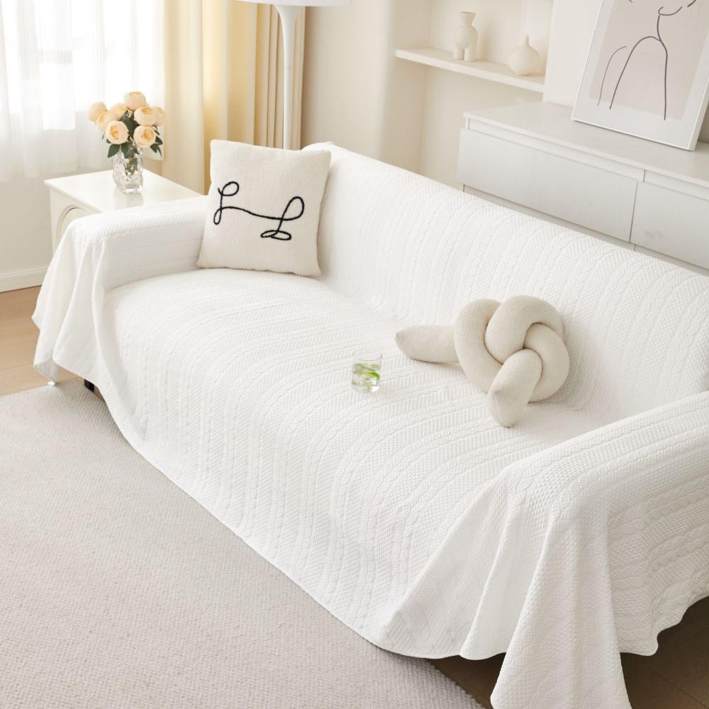 Cool Feeling Houndstooth Sofa Cover Mat Throw Blankets Living Room  Summer Camping Picnic Blanket Cover