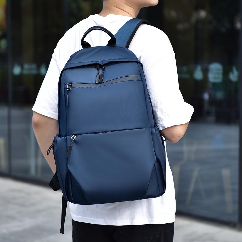 Lightweight Men's Backpack with Large Capacity for Middle and High School Students, Simple and Trendy Travel Computer Backpack