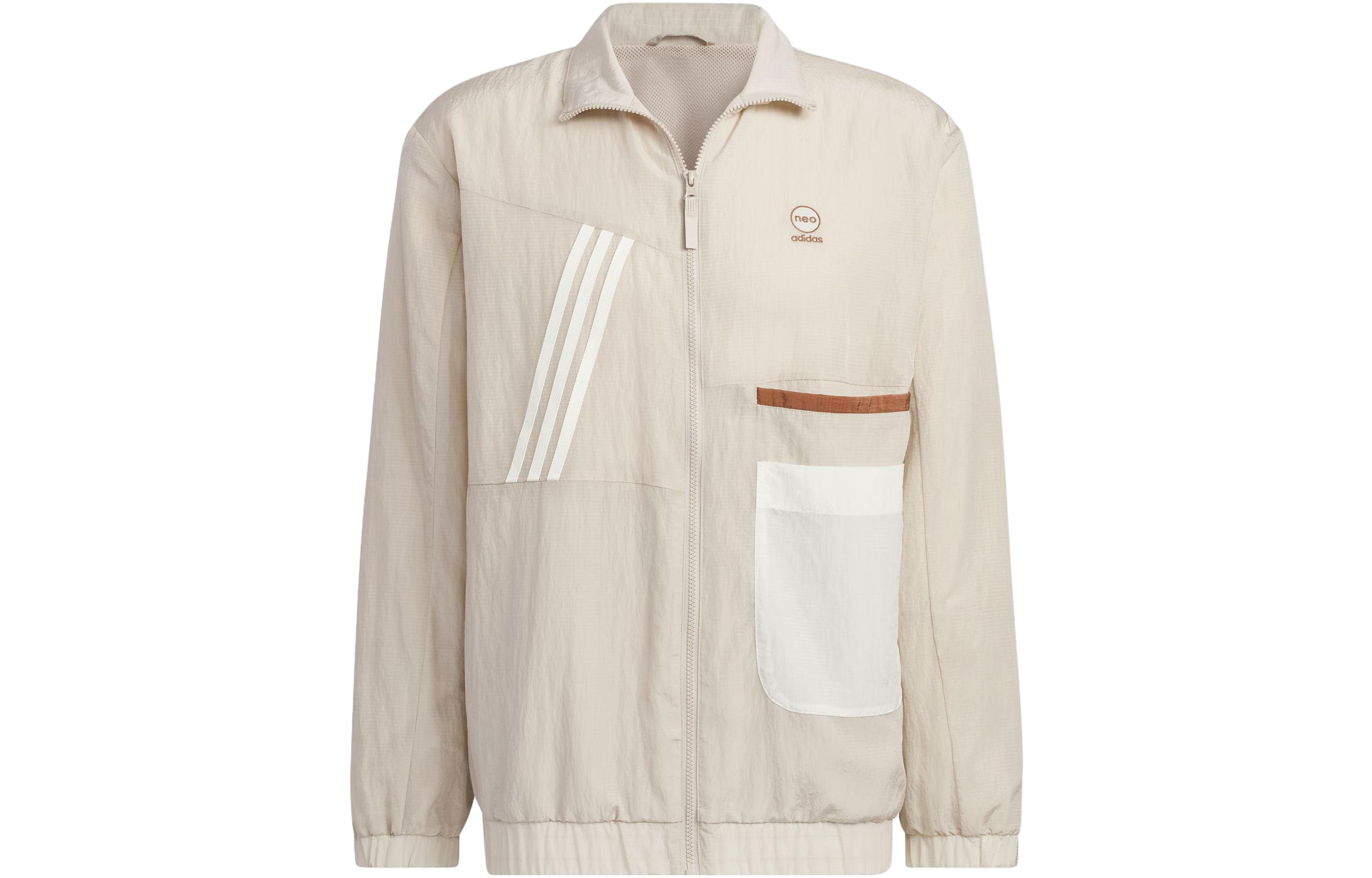 Adidas Neo Windbreaker Jackets & Coats Men s Beige Umber IK5079 L