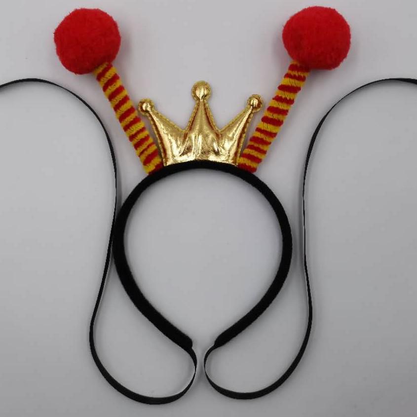 Bee Headband with Fluffy Ball Antennae for Kids & Adults