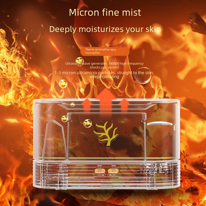 Colorful Flame Aromatherapy Machine: Essential Oil Diffuser & Humidifier