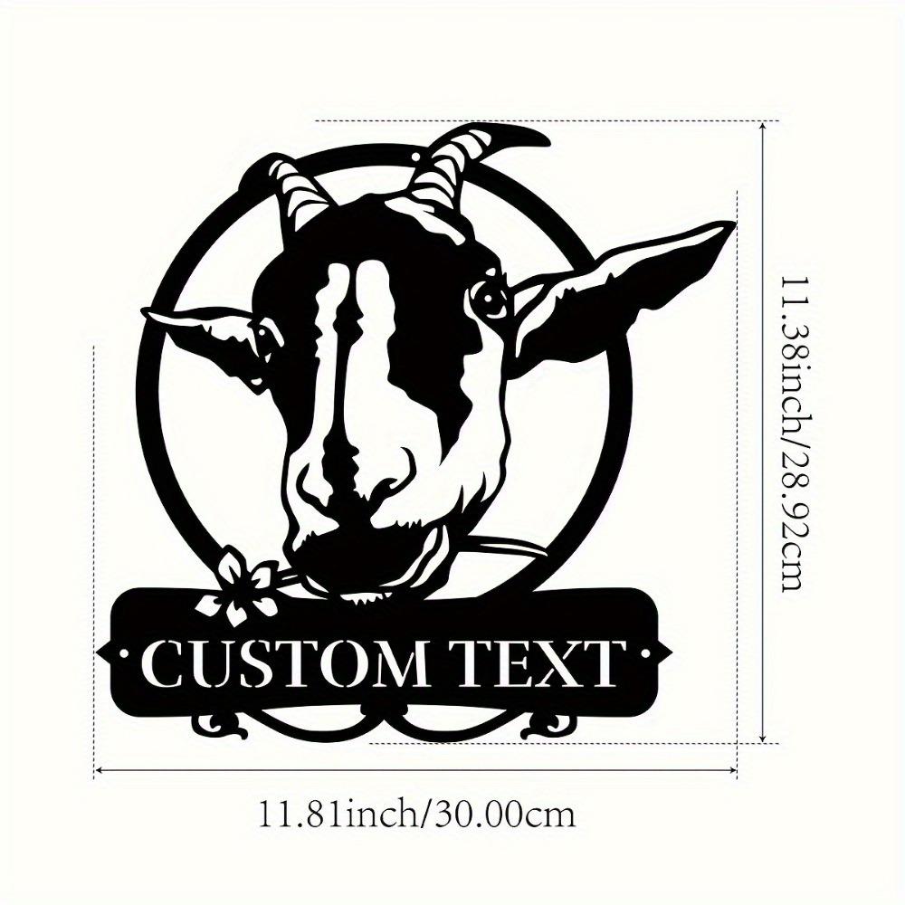 

Metal Sheep Wall Art Personalized Farmhouse Decor Custom Name Plaque Indoor Outdoor Gift TYDZ002962