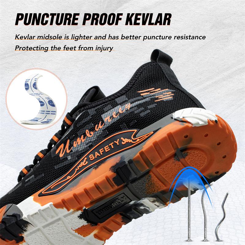 New Men's Work Safety Shoes Steel Toe Work Shoes For Men Anti-puncture Safety Shoes Woman Safety Boots Man Indestructible