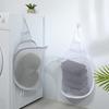 Wall-Mounted Mesh Laundry Hamper Foldable Clothes Organizer Hanging Storage Basket Bathroom Bedroom Home