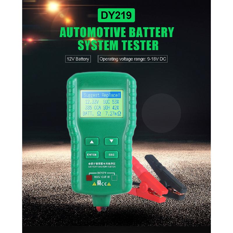 12V Car Battery Tester 100~1700Cca Battery Lead Acid Cranking Charging Test Tool