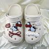 Red Polka Dot Bow Kitty Shoe Accessories
