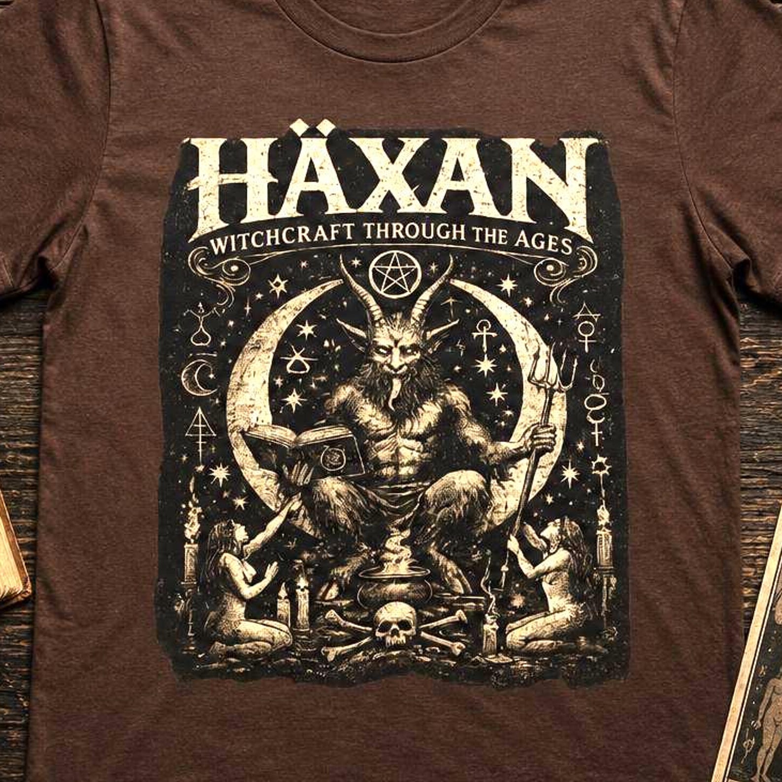 Haxan Shirt, Witchcraft Through the Ages Tee, Occult Horror Shirt, Folk Horror T Shirt, Gothic Witchcraft Graphic Tee 3XL