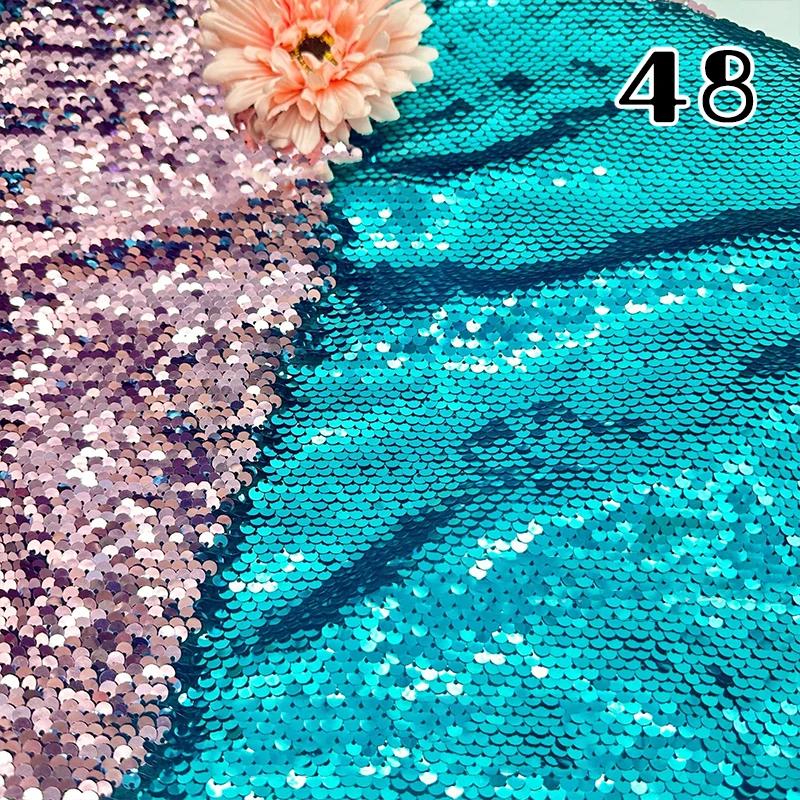 Tela Brillante de Lentejuelas 100x130cm Chip Flip de 5mm Funda de Almohada Material de Lentejuelas Reversible Escama de Pez Funda de Almohada Reversible Material de Lentejuelas Disfraz de Escenario Accesorios de Moda
