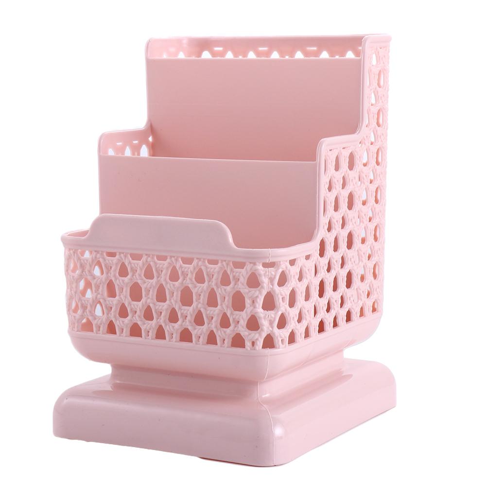 Office Supply Large Capacity Phone Standing Make up Brush Holder Pen Holders Stationery Organizer Desktop Storage Box