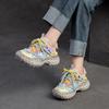 Herbst neue dicksohlige Durian-Sohle Dad-Schuhe bonbonfarbenes Mesh Mode Damenschuhe