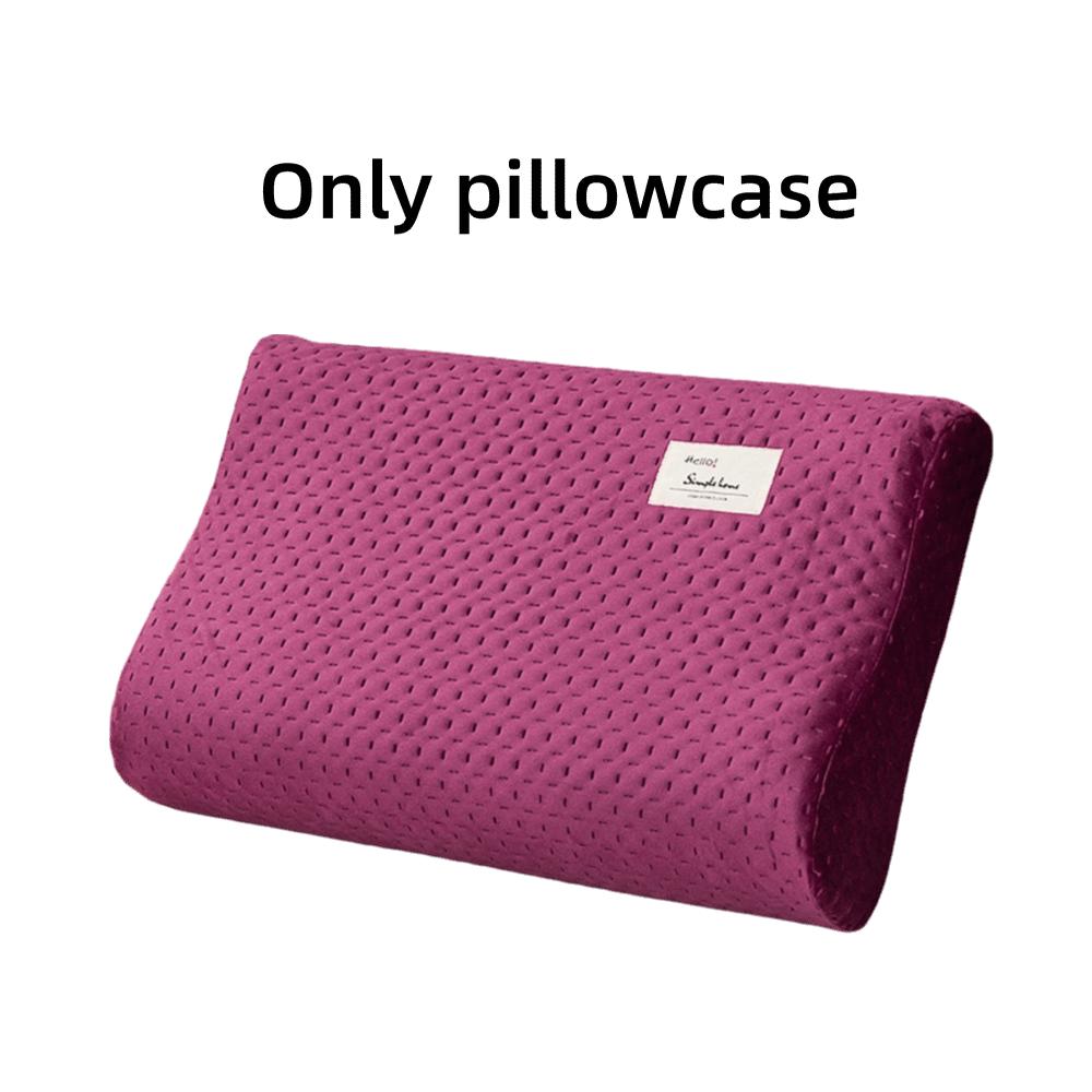 High-Grade 50*30cm Cotton Pillowcase Soft Pure Color Pillow Protector Cover Memory Foam Pillowslip Home Bedding Set