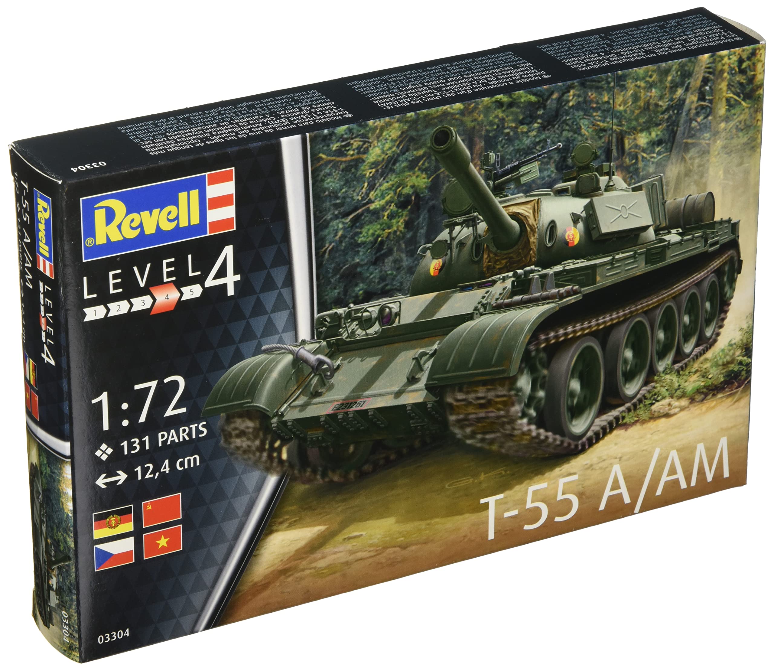German Revell 1/72 scale Soviet tank T-55A plastic model kit 03304