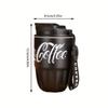 Stainless Steel Water Bottle Reusable Portable Travel Mug Fashion Tea Coffee Cup Insulated Tumbler Office Drinking Home Milk Cup
