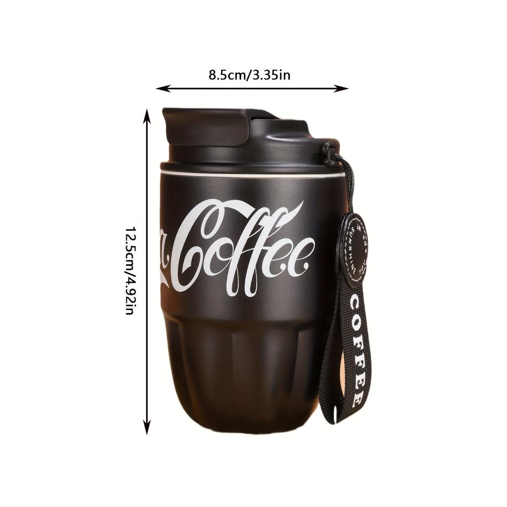 Stainless Steel Water Bottle Reusable Portable Travel Mug Fashion Tea Coffee Cup Insulated Tumbler Office Drinking Home Milk Cup