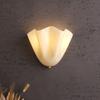 New Retro LED Glass Wall Lamp Shell Modeling Living Room Background Wall Corridor Bedroom Bedside Decorative Lighting