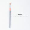 Ougelang Nylon Bristle Flat Head Gouache & Acrylic Brush Set