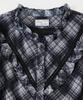 SALON DE YOHN Ruffle Check Blouse_ Black