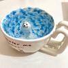 Tazza in Ceramica Carina Foca Piscina Tazza da Caffè Figura 3D Tazza a Tema Anime Latte Caffè per la Colazione