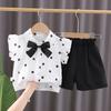New Summer Fashion Baby Clothes Suit Children Girls Cute Shirt Shorts 2Pcs/Sets Toddler Casual Cotton Costume Kids Tracksuits