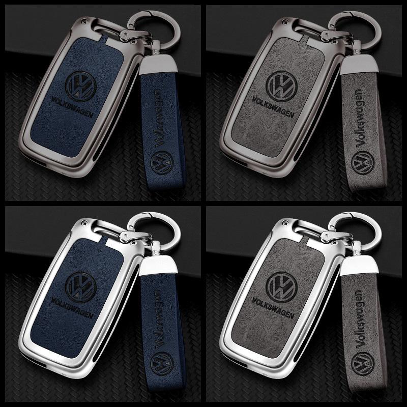 2025 Hot Leather Car Remote Key Case Cover Shell For Volkswagen VW Polo Bora Beetle Tiguan Passat B5 B6 B7 Golf EOS Scirocco Acc