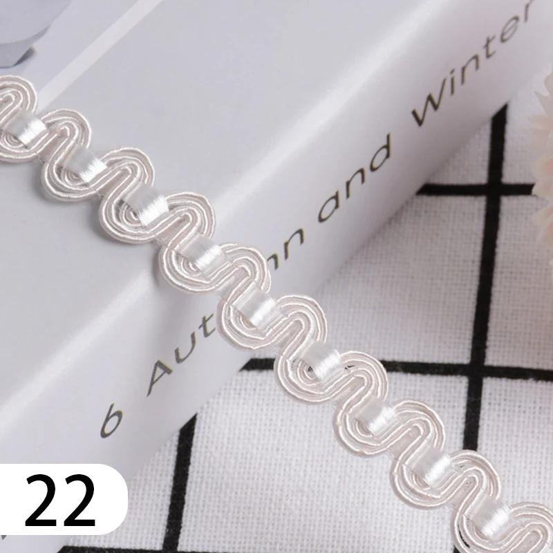 15 Meter Curtain Fringe Lace Edge 1.2cm Width Tassel Lace Trim Ribbon For Sewing Sofa Pillow Home Upholstery DIY Accessories