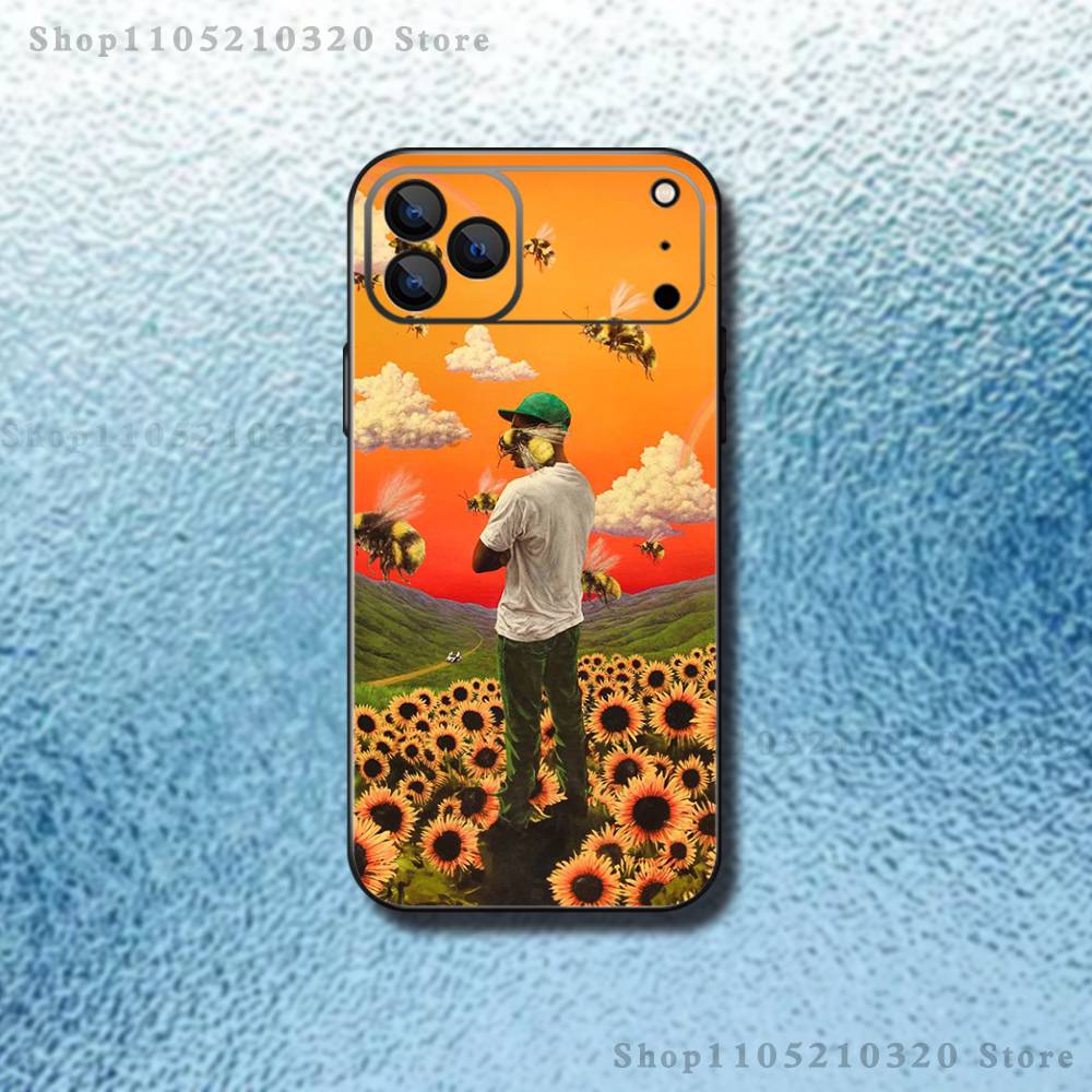 

Чехол для телефона T-Tylers The Creator для iPhone 17,16,15,14,13,12,11 ,Pro Max,XS,X,XR,SE,Mini,8,7, Мягкий силиконовый черный чехол iPhone17promax