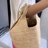 Summer Woven Handbag Travel Raffia Beach Bags for Women Handmade Crochet Straw Bag Casual Shopper Tote Shoulder Bag Basket Bags