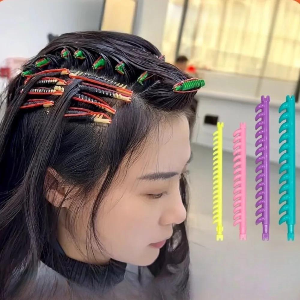 20/30 Stück Haarwurzel-Dauerwellenstäbchen Lockenwickler mit Clips Pony Volumenwellen Flauschiges Salon-Haarwickler-Set Haarstyling-Werkzeuge