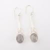 Black Rutile Gemstone 925 Sterling Silver Jewelry Handmade Women Earrings 1.76" EE-171-32