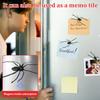 3Pcs Plastic 3D Spider Shape Fridge Magnet With Leg Realistic Novelty Spider Style Whiteboard Magnet for Kitchen Office