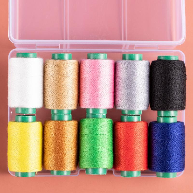 Handnähnadel und Garn Set zum Reparieren von Kleidung - Weiß & Schwarz