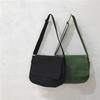 New Simple Canvas Bag Solid Color Single Shoulder Bag Crossbody Bag KTY