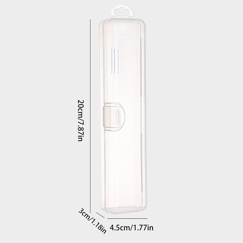 Transparent Makeup Brush Storage Box Dust-Proof Plastic Make Up Brushes Organizer Lightweight Tableware Container Beauty Tools