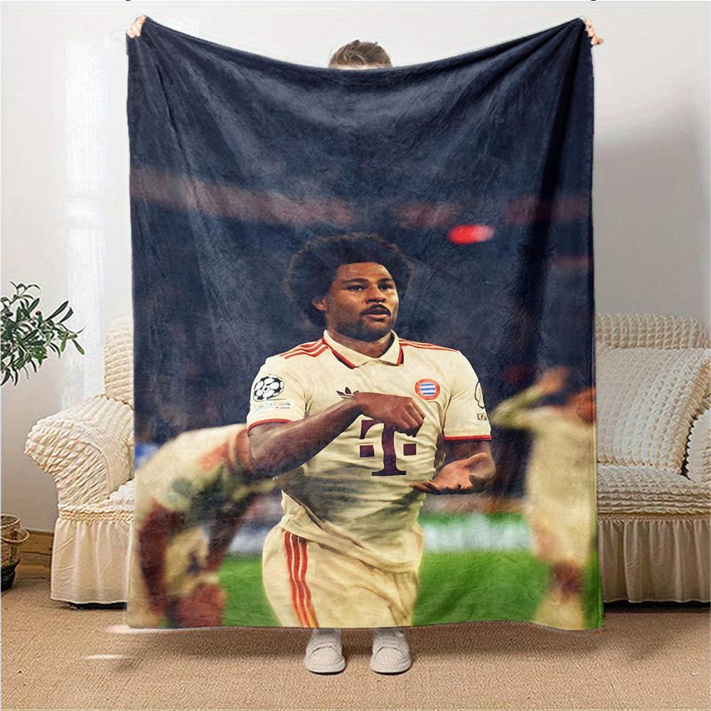 Urban Style Portrait Blankets Flannel Printed Breathable Warm Throw Blanket for Home Office Bedspreads 0708a71