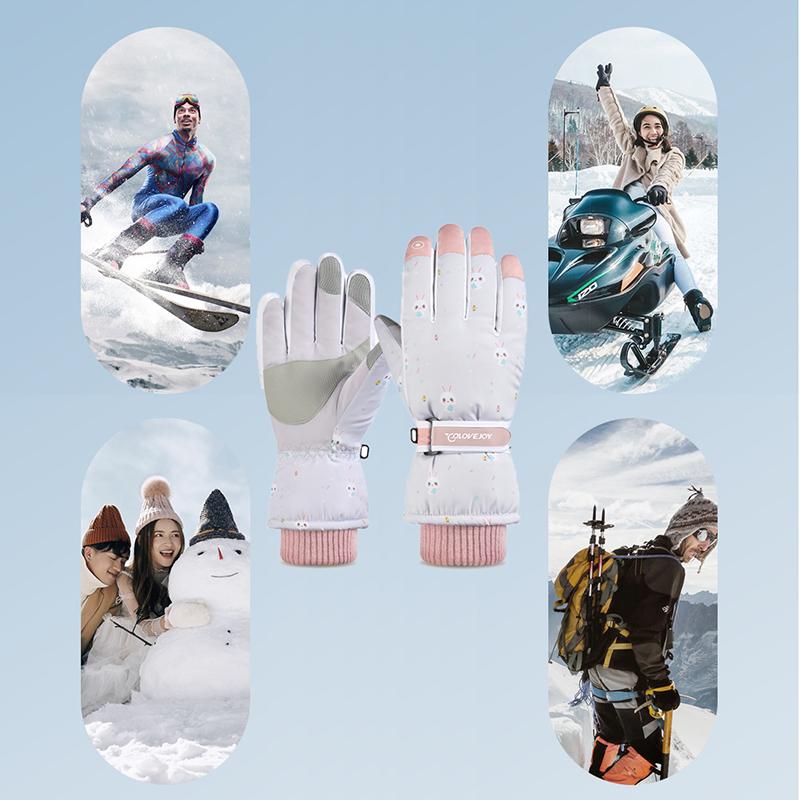 Ski Gloves - Waterproof, Anti-Slip & Touch-Screen Compatible for Winter Outdoor Activities