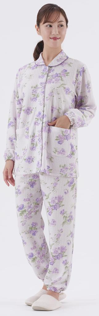 My warm quilted pajamas for my petite self Purple LP fluffy,